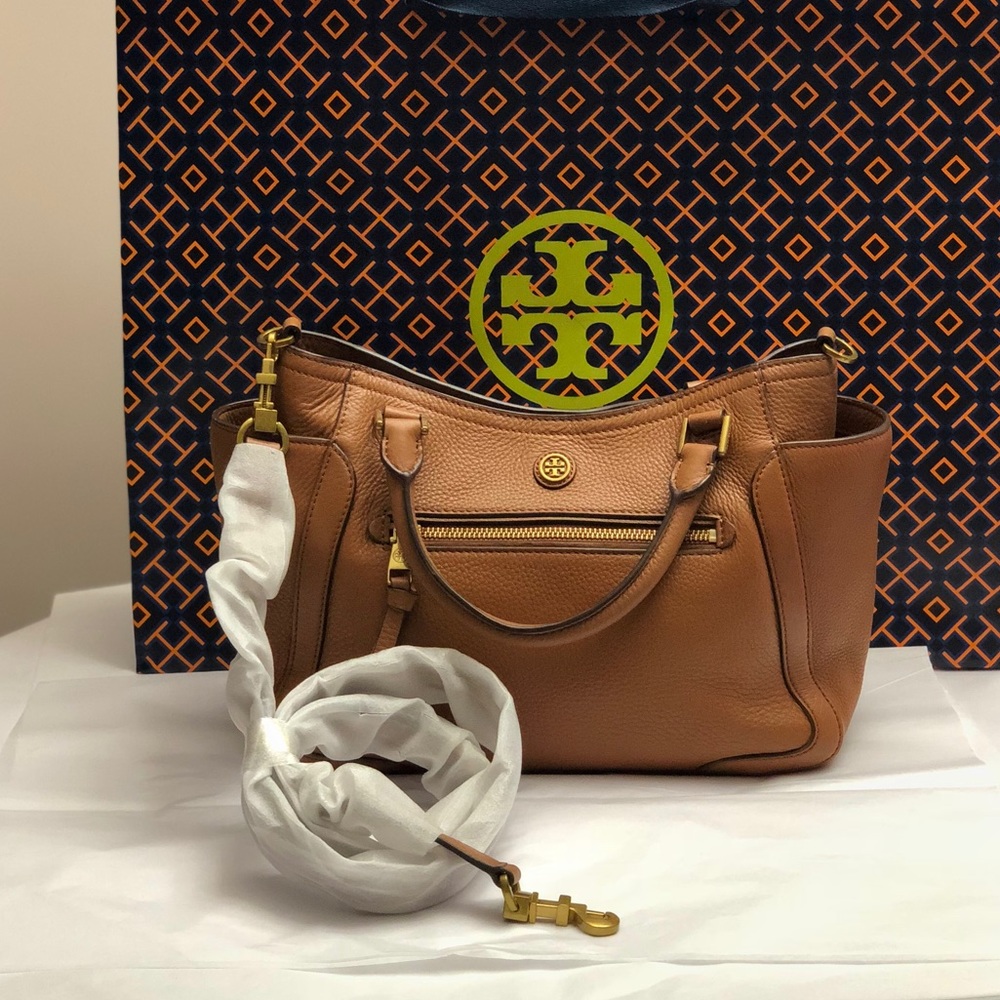 Tory Burch Frances Small Satchel crossbody – Bark - Picture 4 of 8